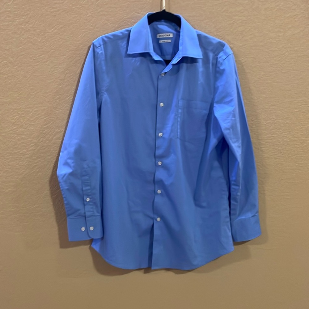 Blue Haggar slim fit dress shirt